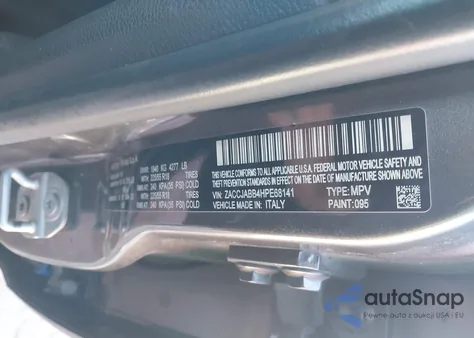 2017 Jeep Renegade Altitude Fwd z USA, uszkodzony, nr VIN ZACCJABB4HPE68141